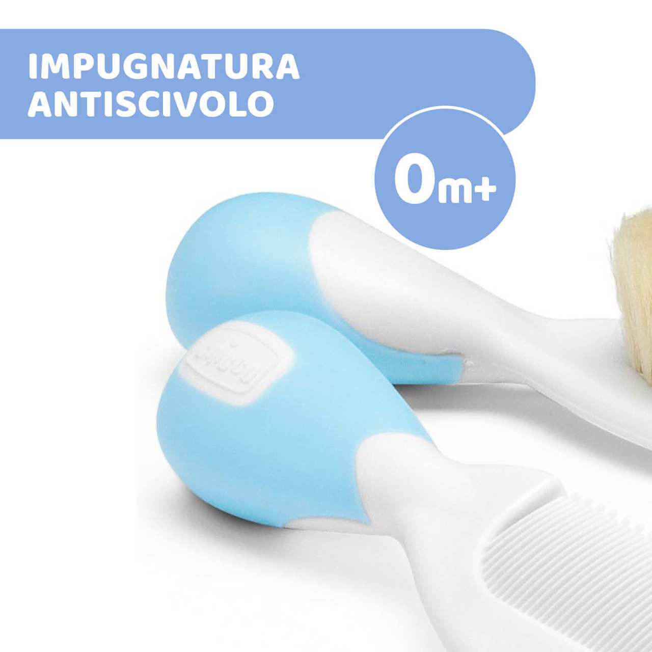 SPAZZOLA E PETTINE - azzurro