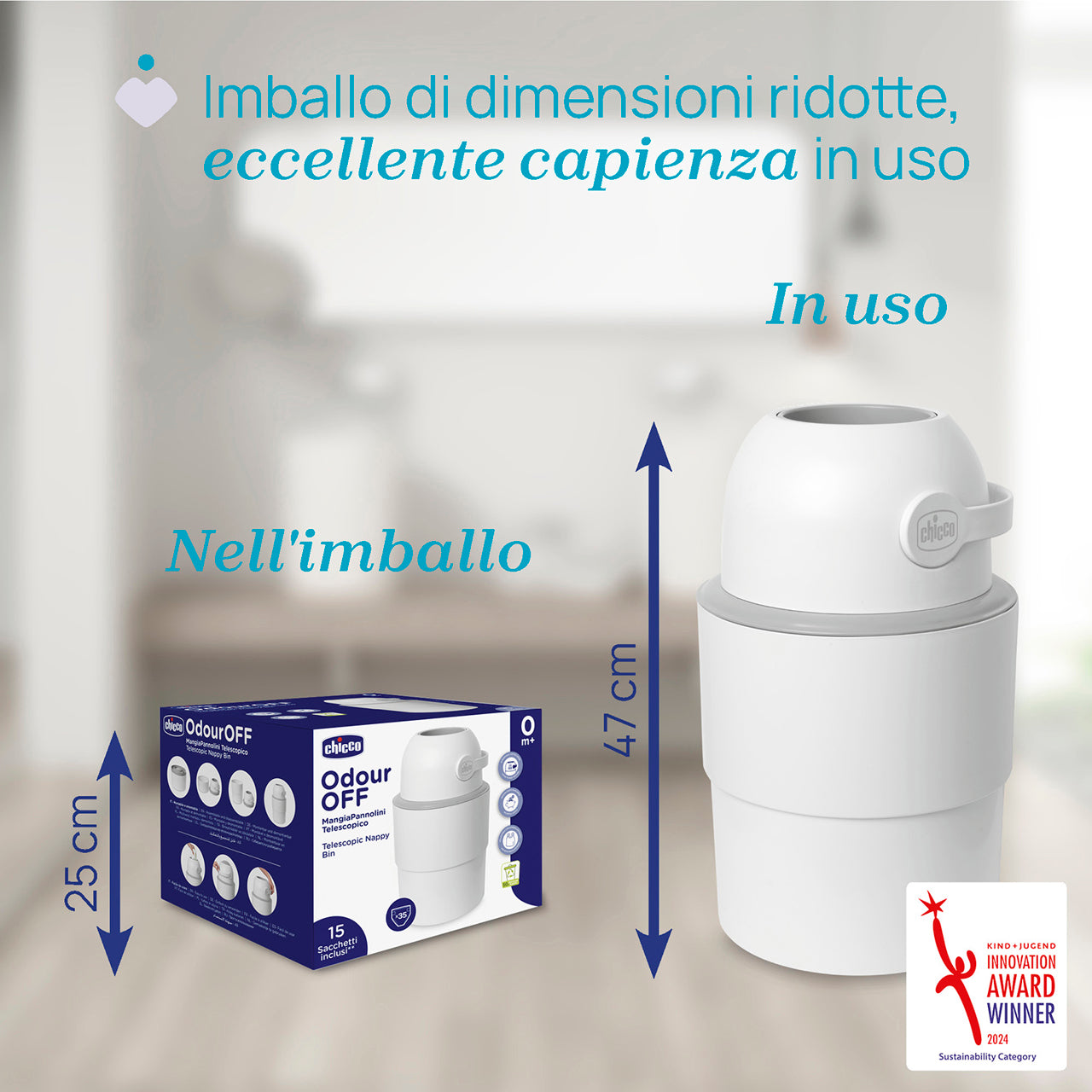 Odour OFF Mangiapannolini Telescopico