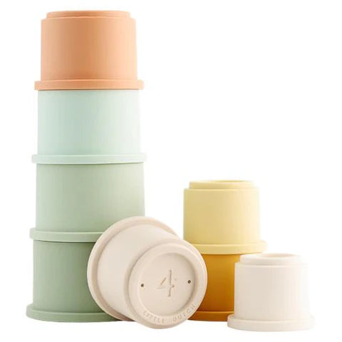 Tazze impilabili - Multicolore - Essentials - Little Dutch