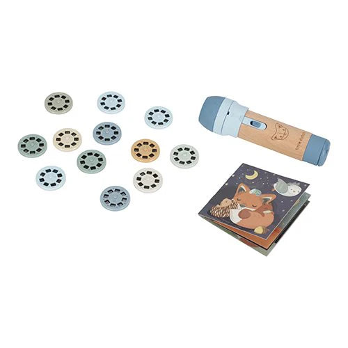 Torcia elettrica con proiettore di storie blu - Little Dutch