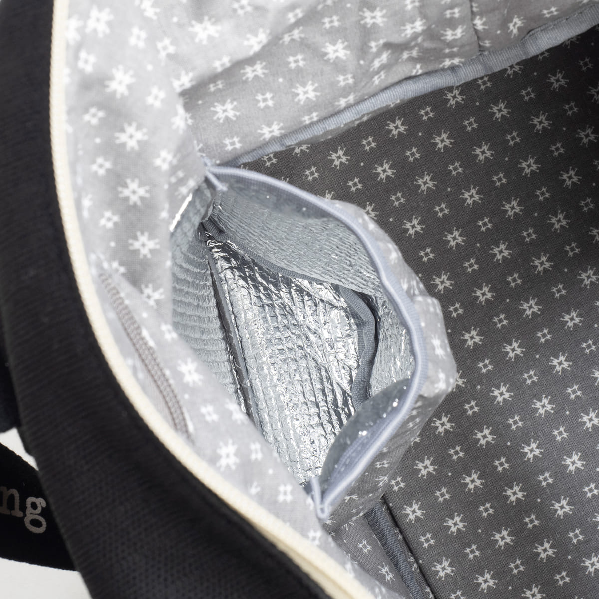 Borsa nascita XL nero ECO MUM - Walking mum