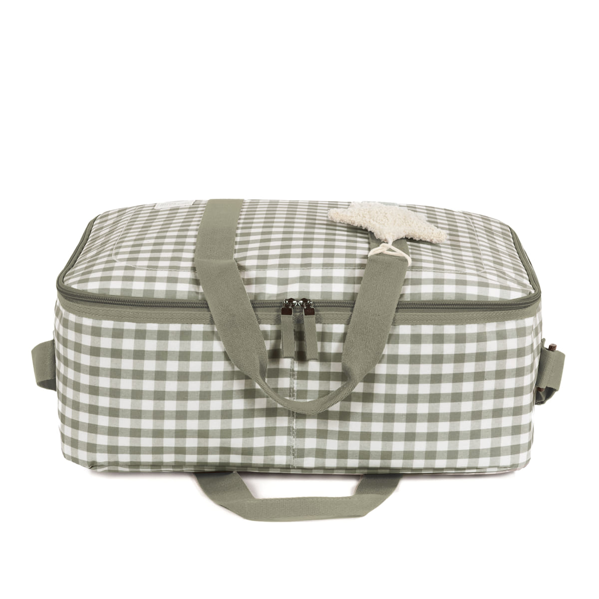 Valigia nascita CROSSBODY CAETANA stone - Verde walking mum