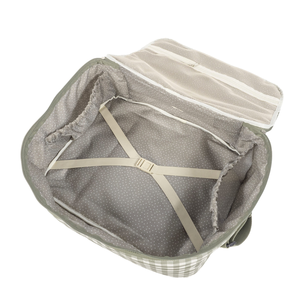 Valigia nascita CROSSBODY CAETANA stone - Verde walking mum