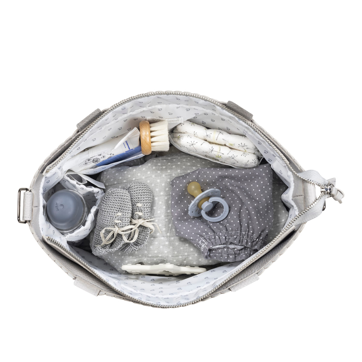 BORSA nascita CROSSBODY ICON grigio - Pasito a pasito