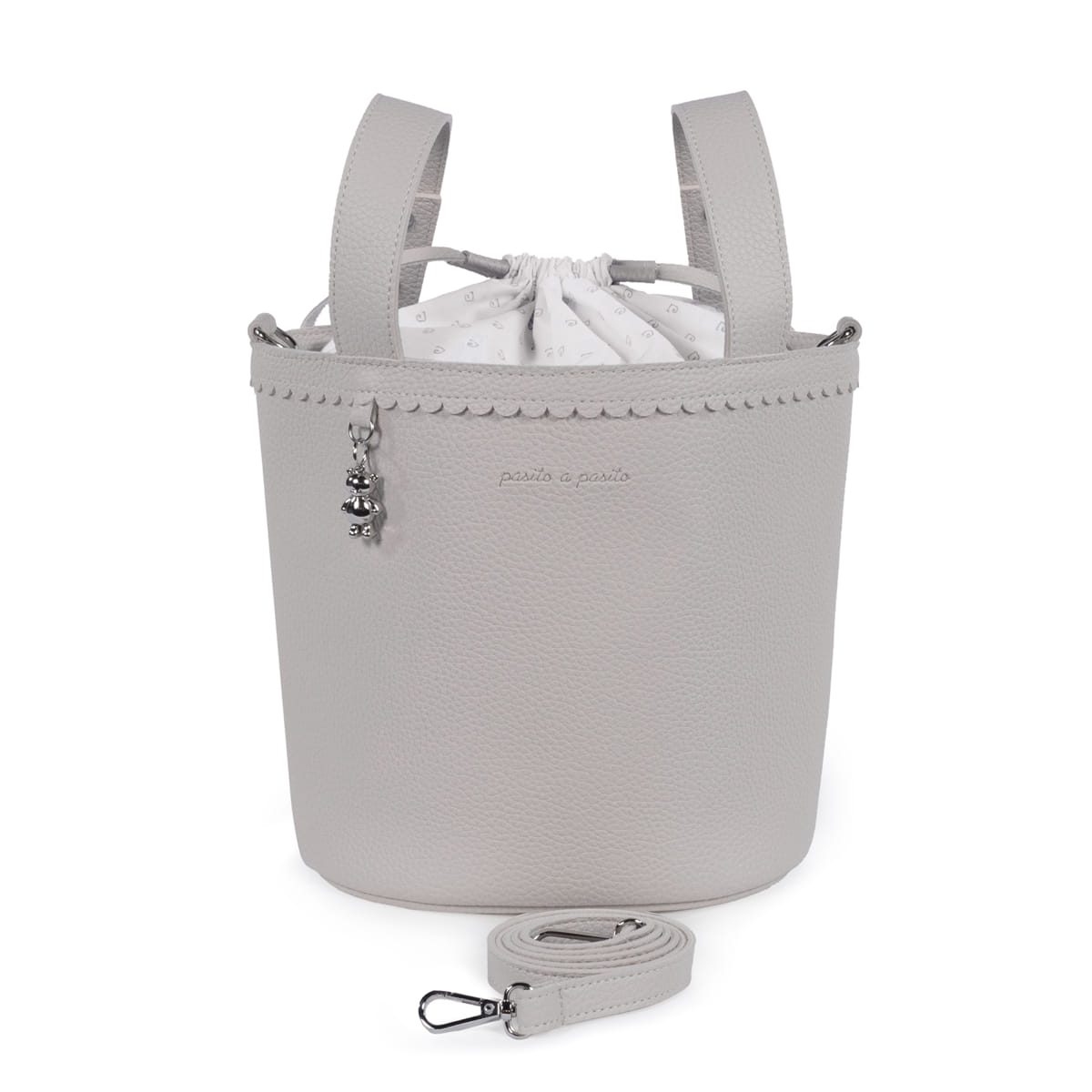 Borsa a secchiello Icon grigio - Pasito a Pasito