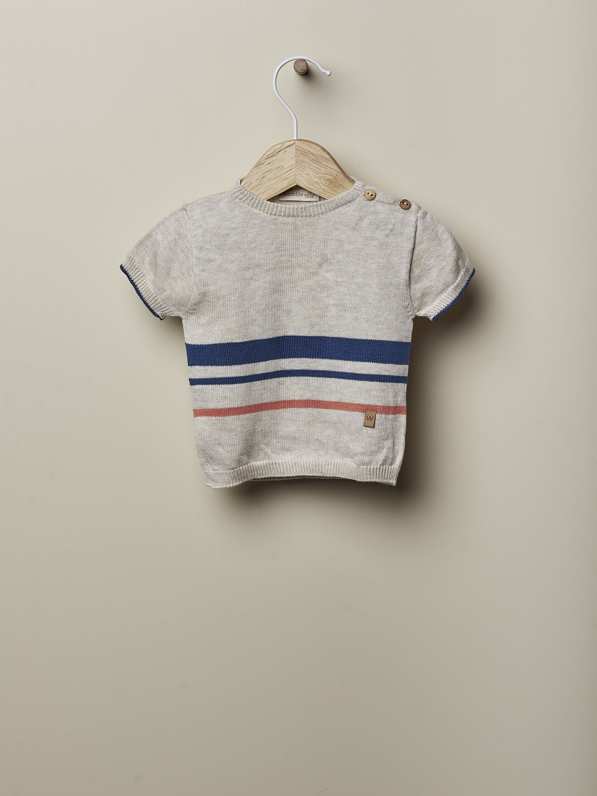 Coordinato T-shirt + Pantaloncino Blu Wedoble - dalla 3 alla 12 Mesi