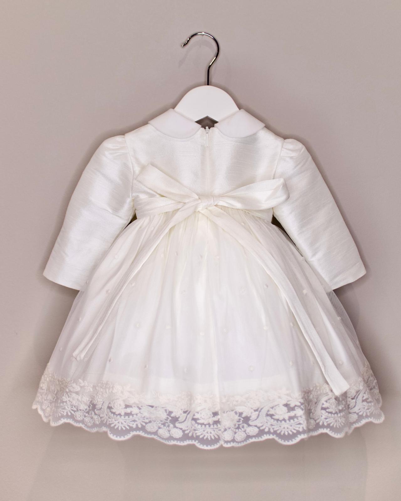 Vestitino Cerimonia in Pizzo e Maxi Fiocco - Marlù