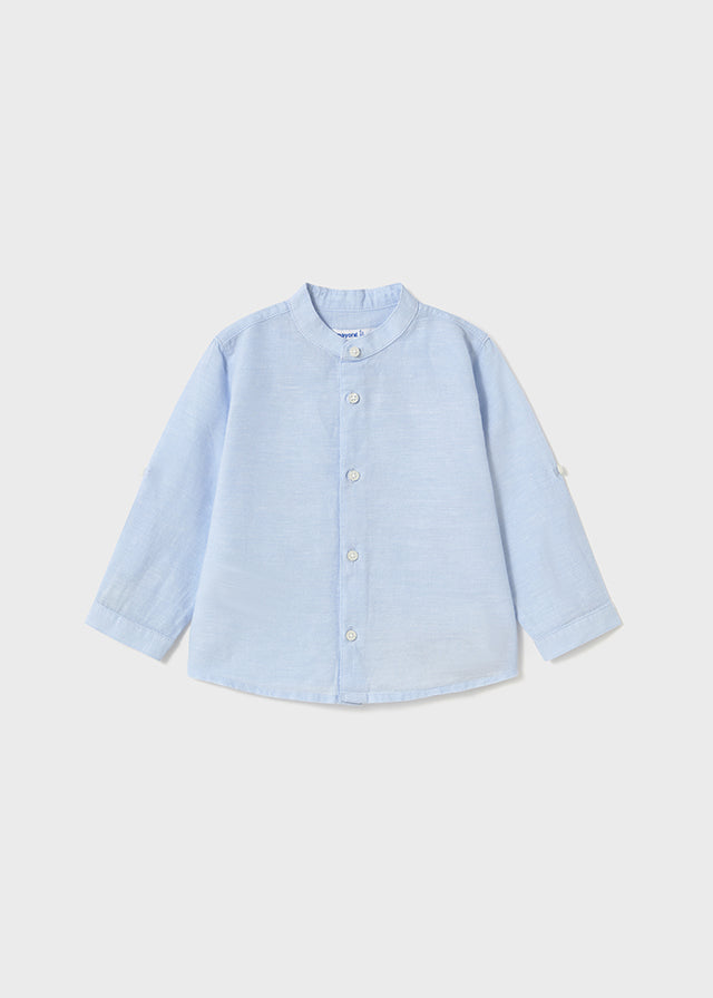 Camicia coreana azzurra - Majoral