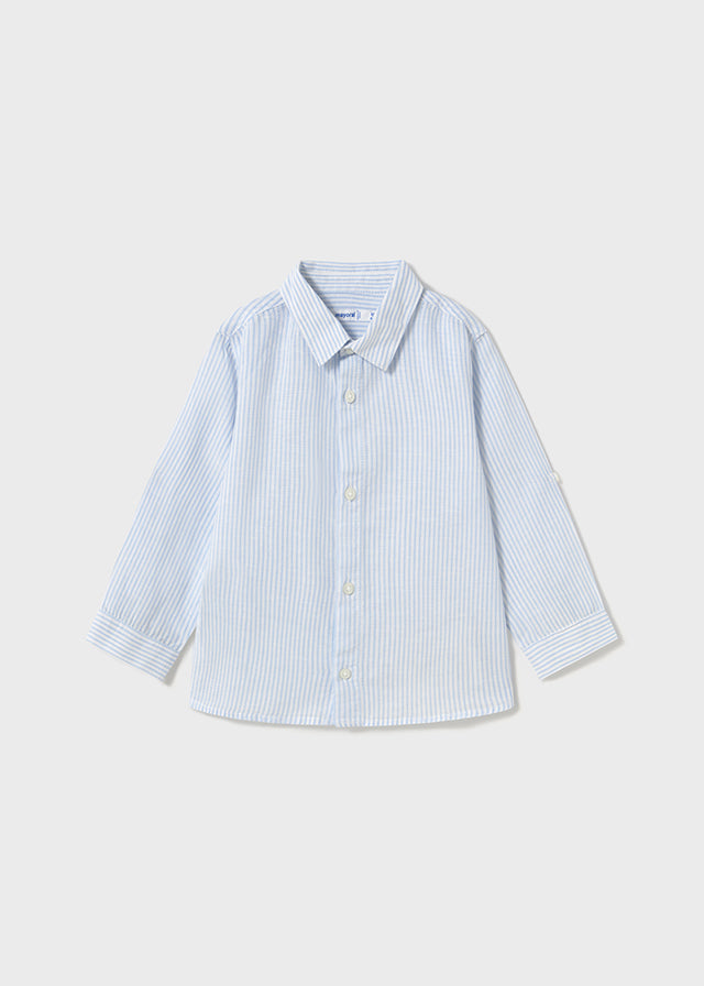 Camicia rigata azzurra - majoral