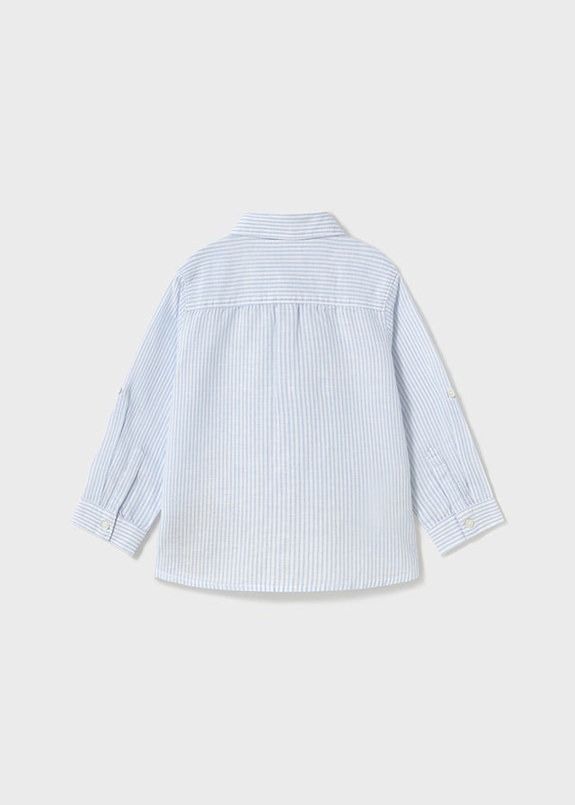 Camicia rigata azzurra - majoral