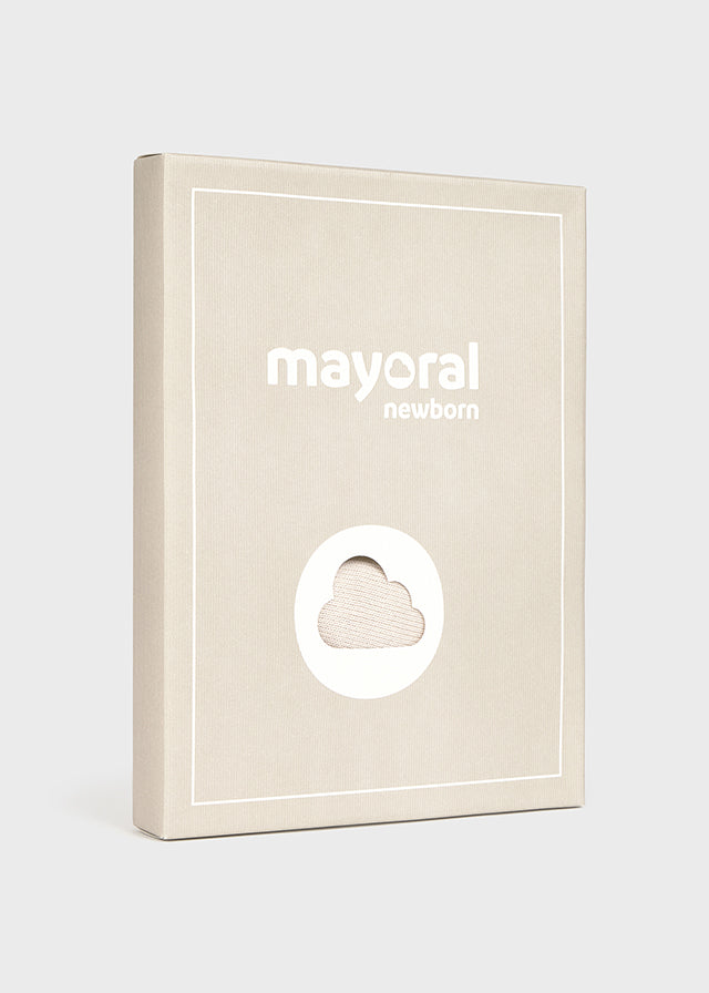 Coordinato Mayoral 3 pezzi in maglia lunga beige