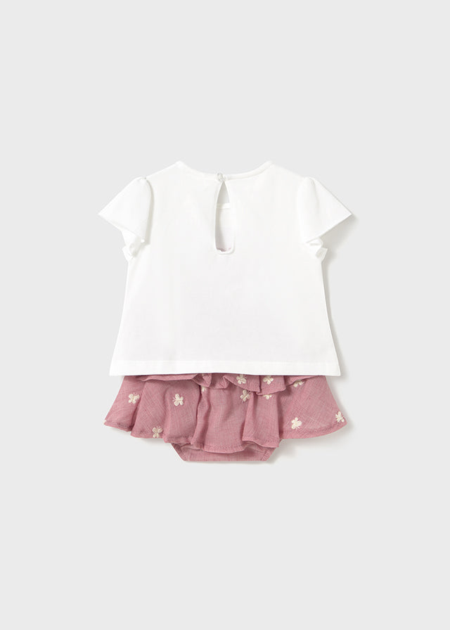 Gonna con magliettina tema farfalle - majoral