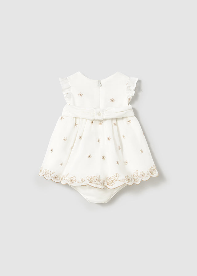 Vestitino Mayoral elegante panna con fiori