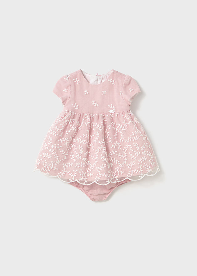 Vestito rosa con fiori - Majoral