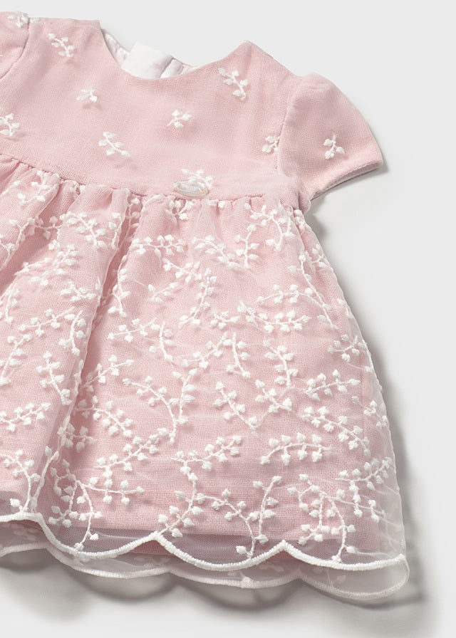 Vestito rosa con fiori - Majoral