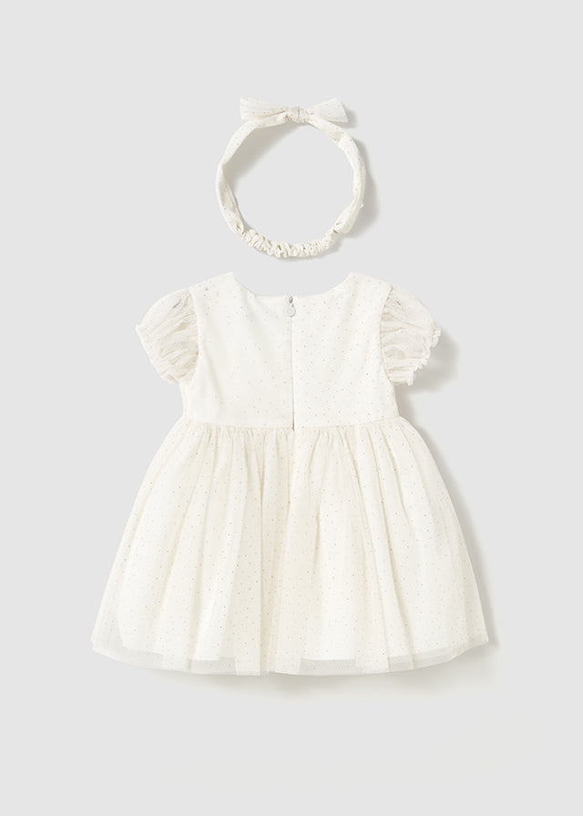 Vestito tulle con fascia abbinata - Mayoral