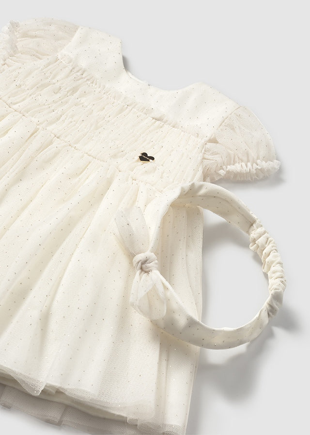 Vestito tulle con fascia abbinata - Mayoral