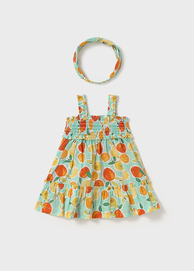 Vestito limoni con bandana - majoral
