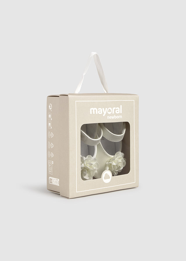 Vestitino Mayoral elegante panna con fiori