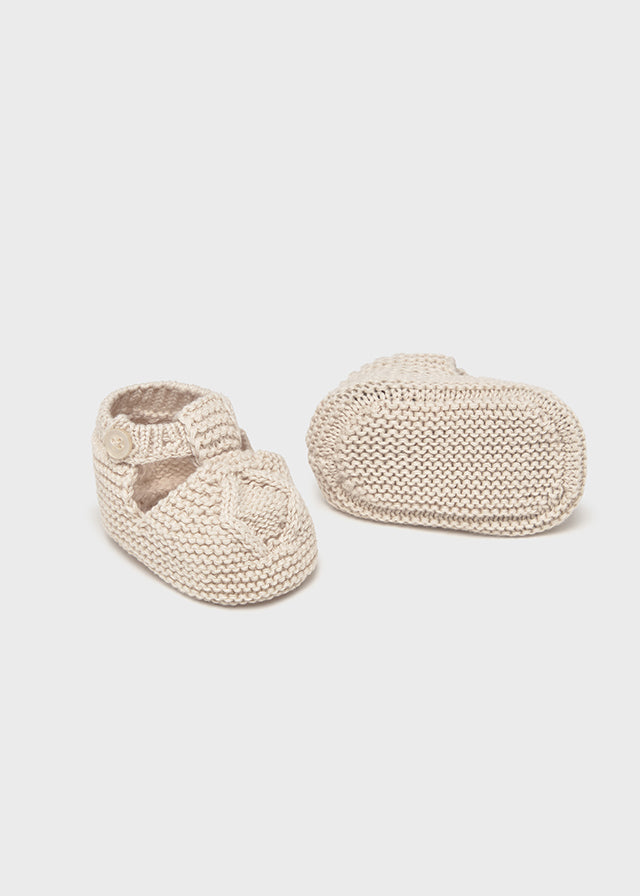 Coordinato Mayoral 3 pezzi in maglia lunga beige