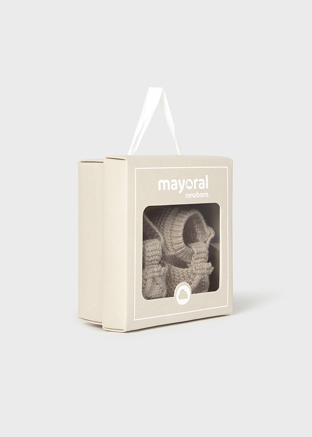 Coordinato Mayoral 3 pezzi in maglia lunga beige
