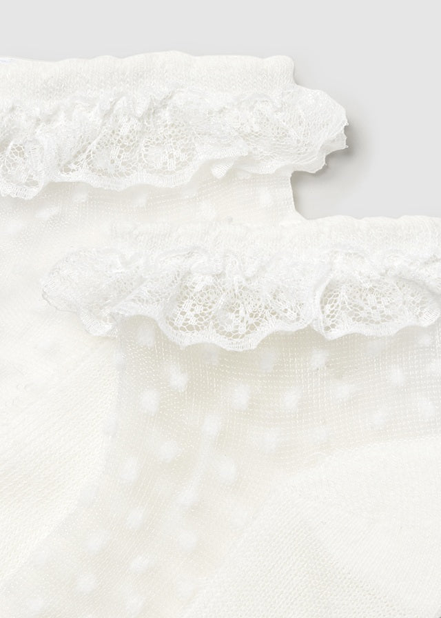 Calzini in pizzo bianco estive - Mayoral