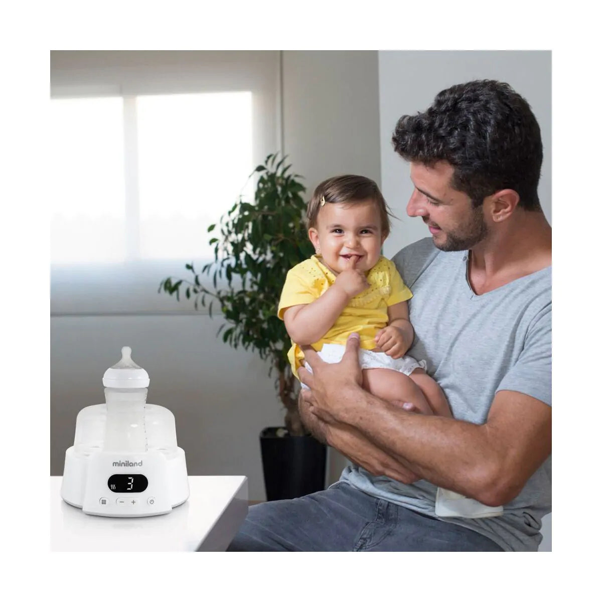 Scaldabiberon, sterilizzatore e vaporizzatore , 6 in 1 - Miniland
