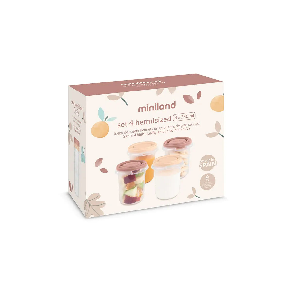 Set 4 Pz Contenitori 250 Ml - Miniland