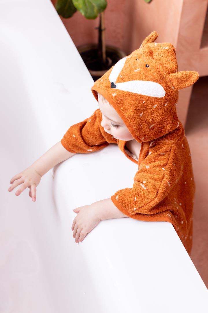Asciugamano con cappuccio | 75x75cm - Mr. Fox - Trixie