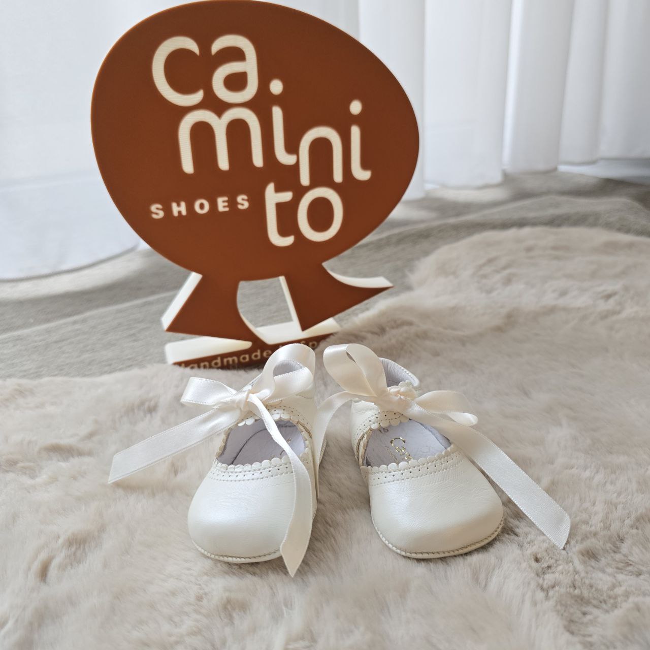Ballerine pelle con fiocco - caminito