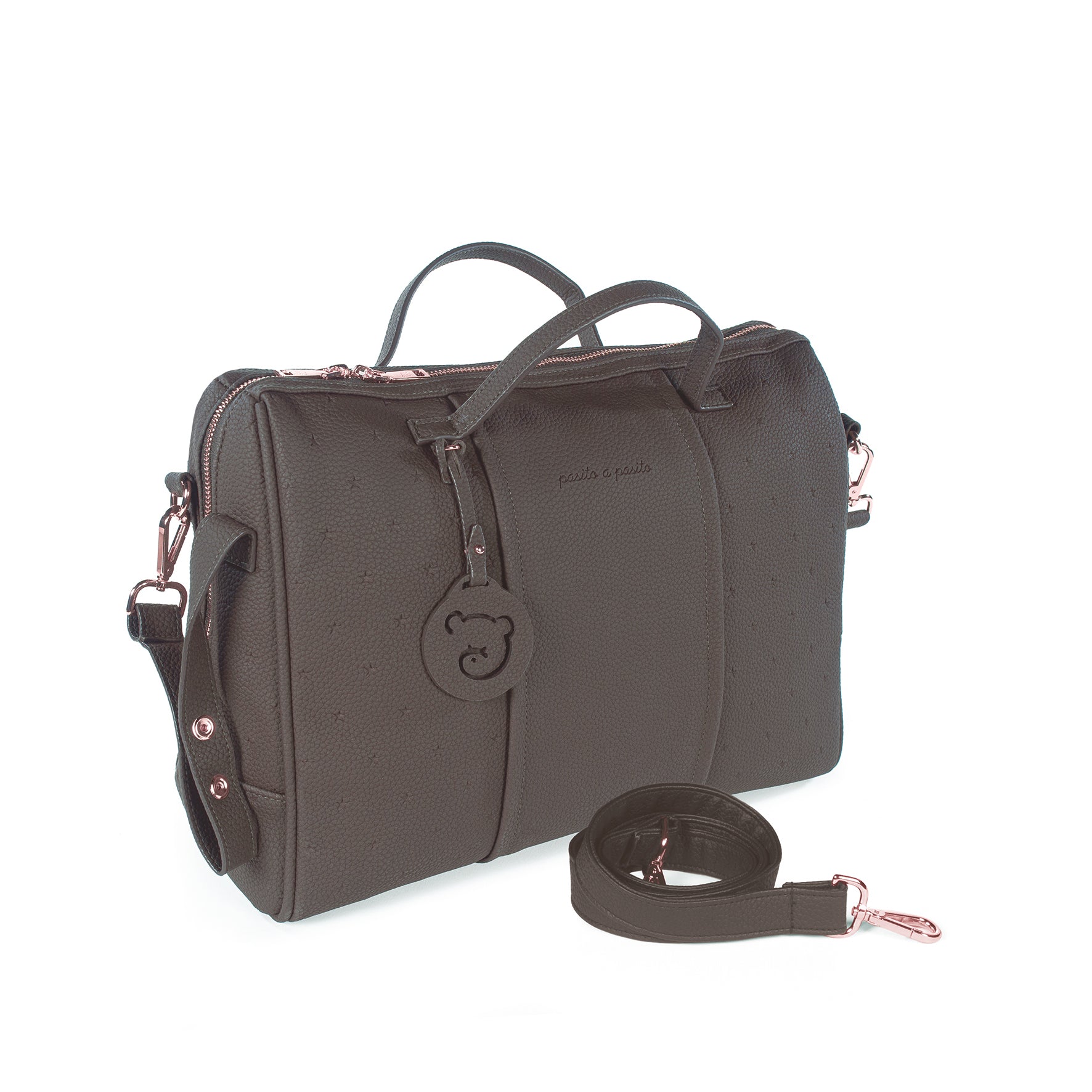 Borsa fasciatoio per passeggino modello LONDON Marrone — Pasito a pasito