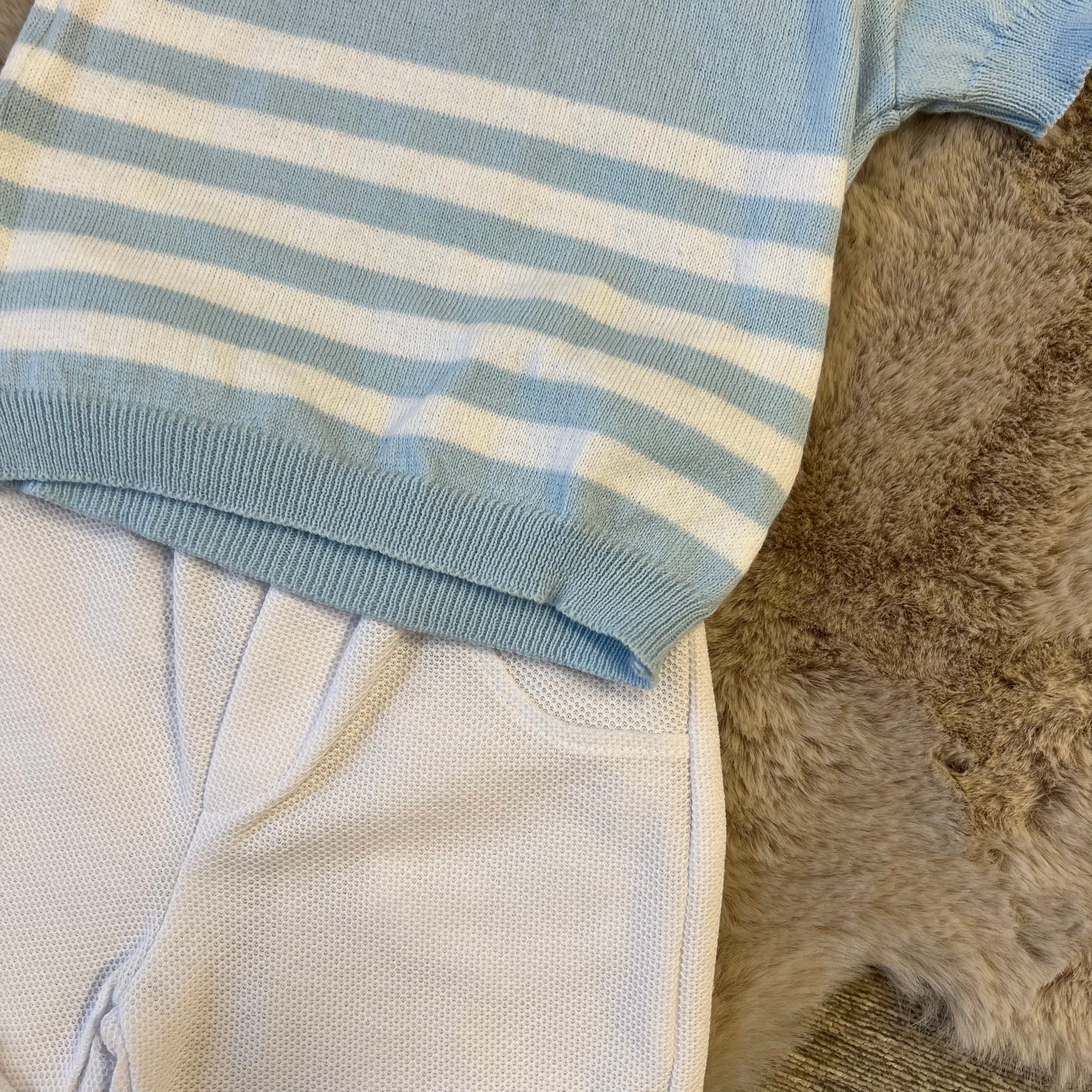 Coordinato 2 pezzi estivo bambino Lalalù polo e pantaloncino - dalla 6 alla 24 Mesi