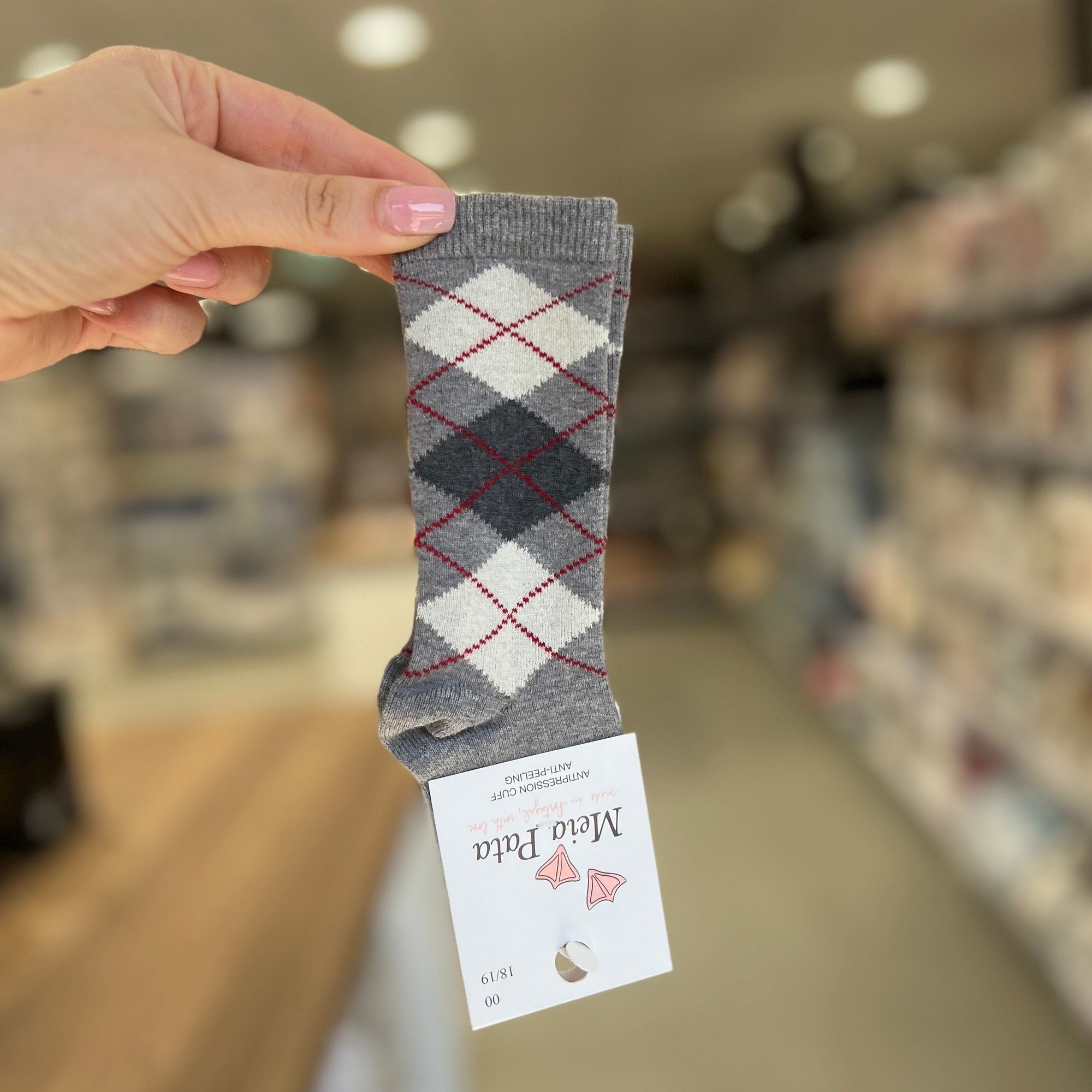 Calzini in Grigio Rombi - MEIA PATA