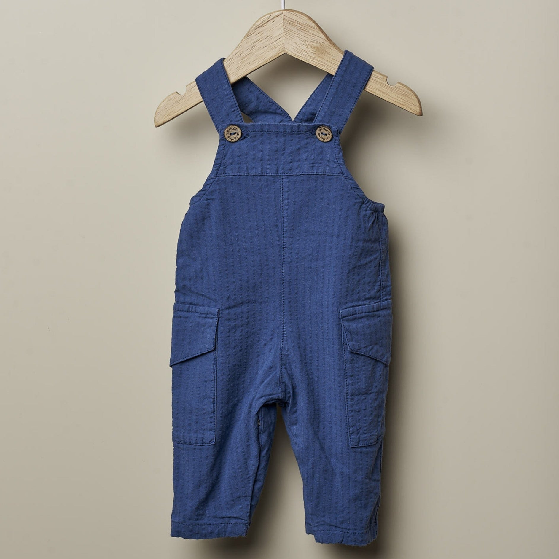 Salopette bambino estivo Blu Wedoble - dalla 12 alla 24 Mesi