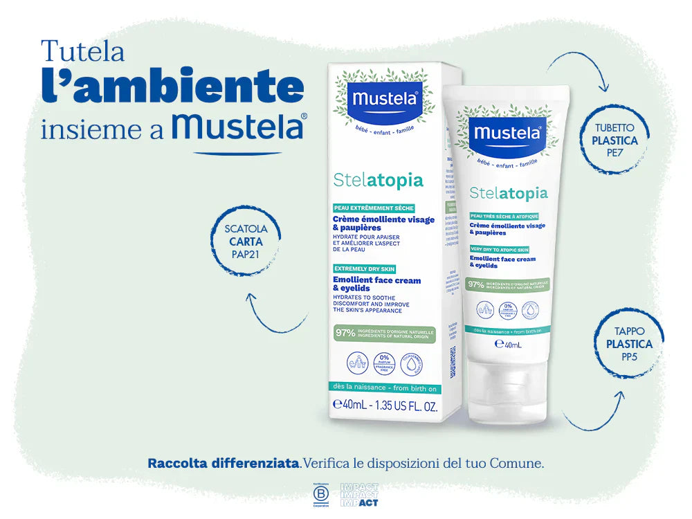 Stelatopia Crema viso 40ml - Mustela