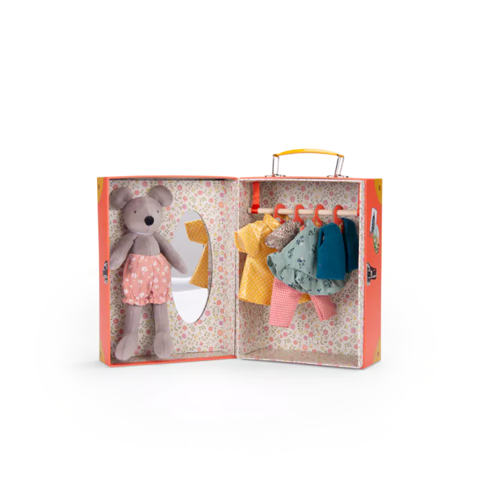 Armadio + Nini Topo pupazzo + vestiti - Moulin Roty