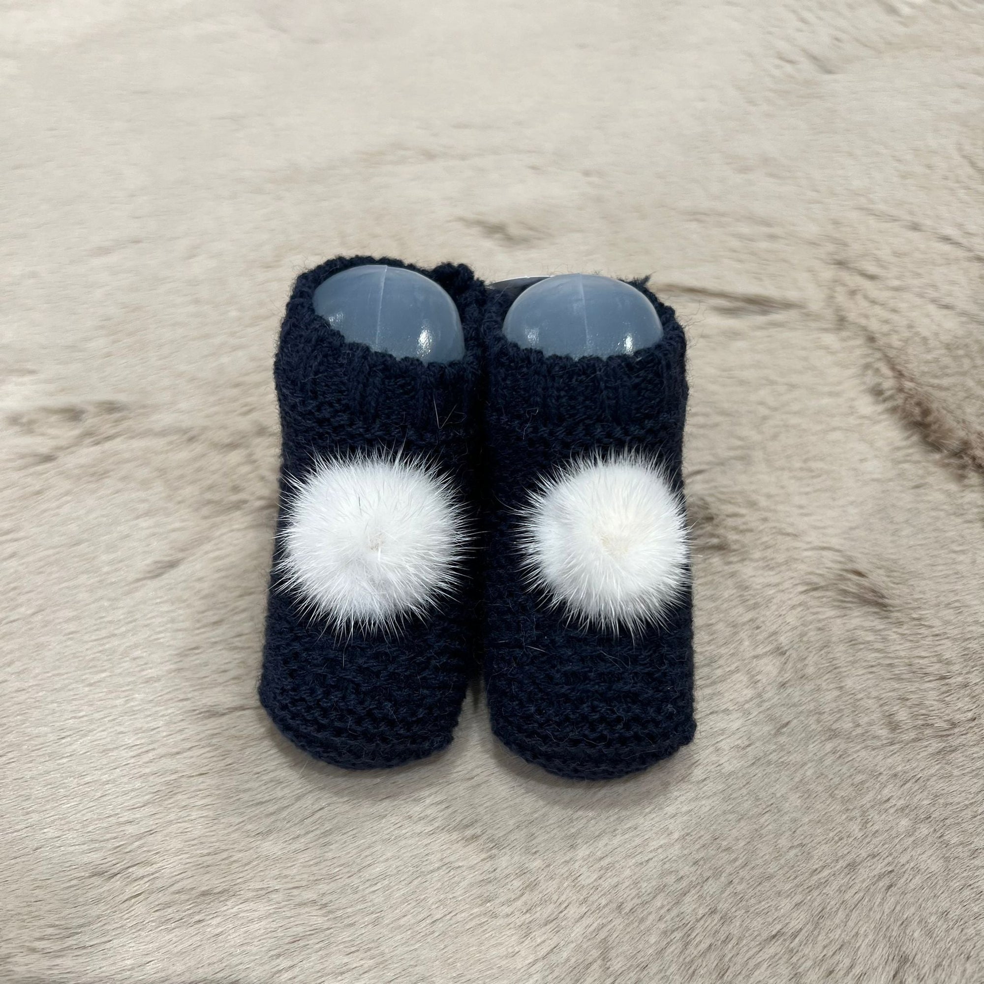 Scarpine nascita con ponpon in varie colorazioni - Juliana