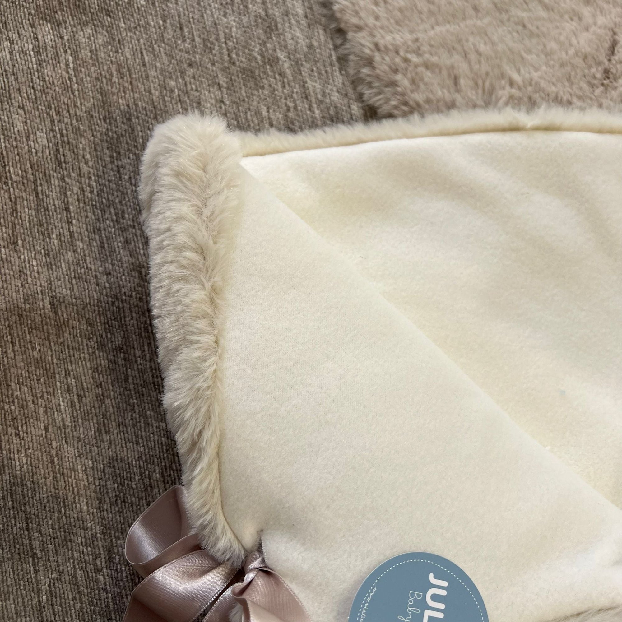 Baby sacco beige in misto lana - Juliana