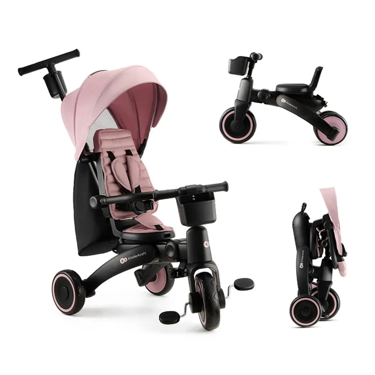 Triciclo Pieghevole Kinderkraft JAZZ 2 Pink - Kinderkraft