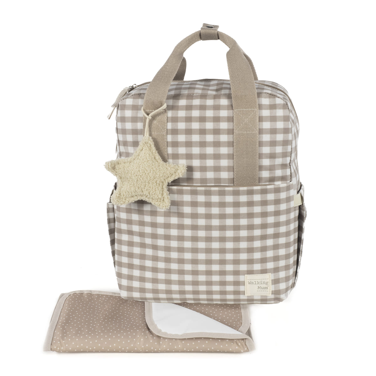 Zaino nascita CAETANA SAND - Beige walking mum