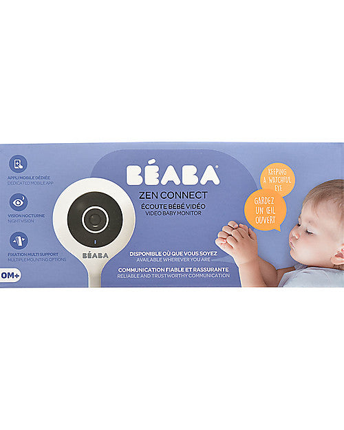 Video Baby Monitor ZEN Connect - Bianco - Sistema di Monitoraggio di Ultima Generazione Disponibile su Telefono Cellulare