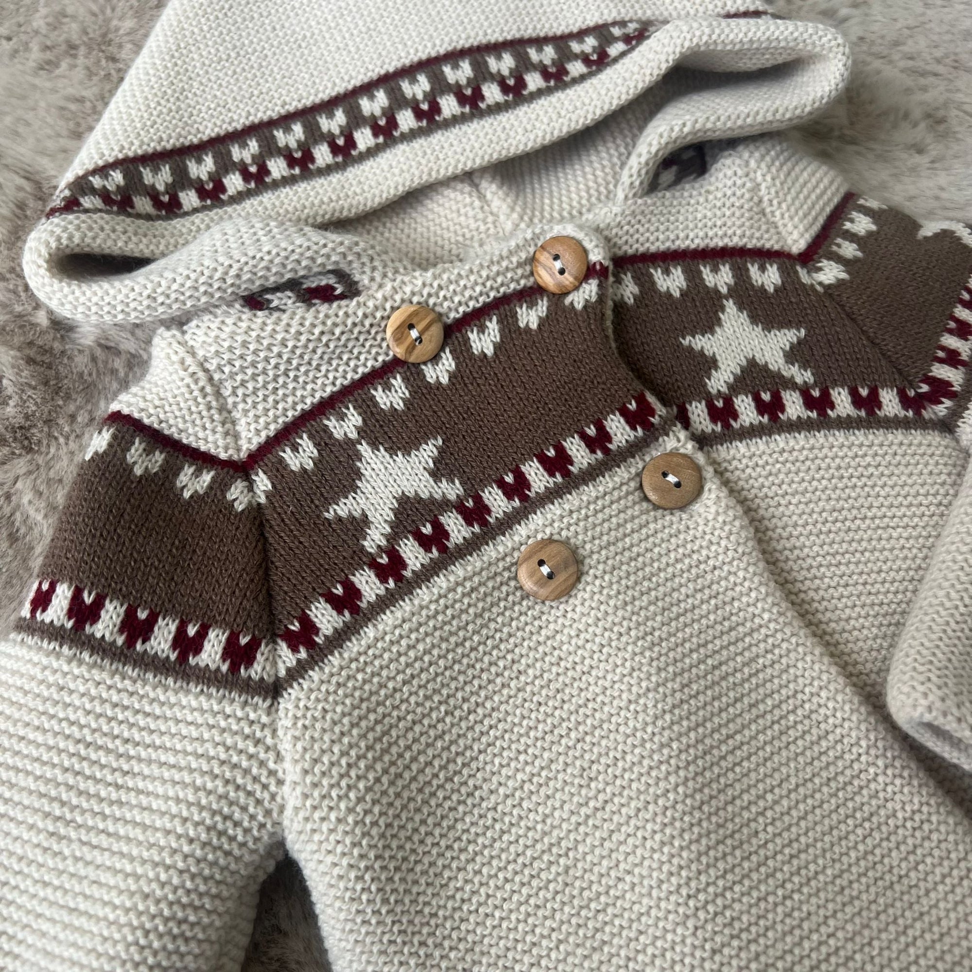 cappottino beige bimbo neonato babidu 1 mese 3 mesi 6 mesi