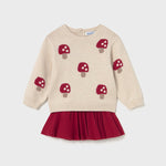Completo gonna pieghe e maglione - Mayoral