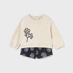 Completo pantaloncino fiori - Mayoral