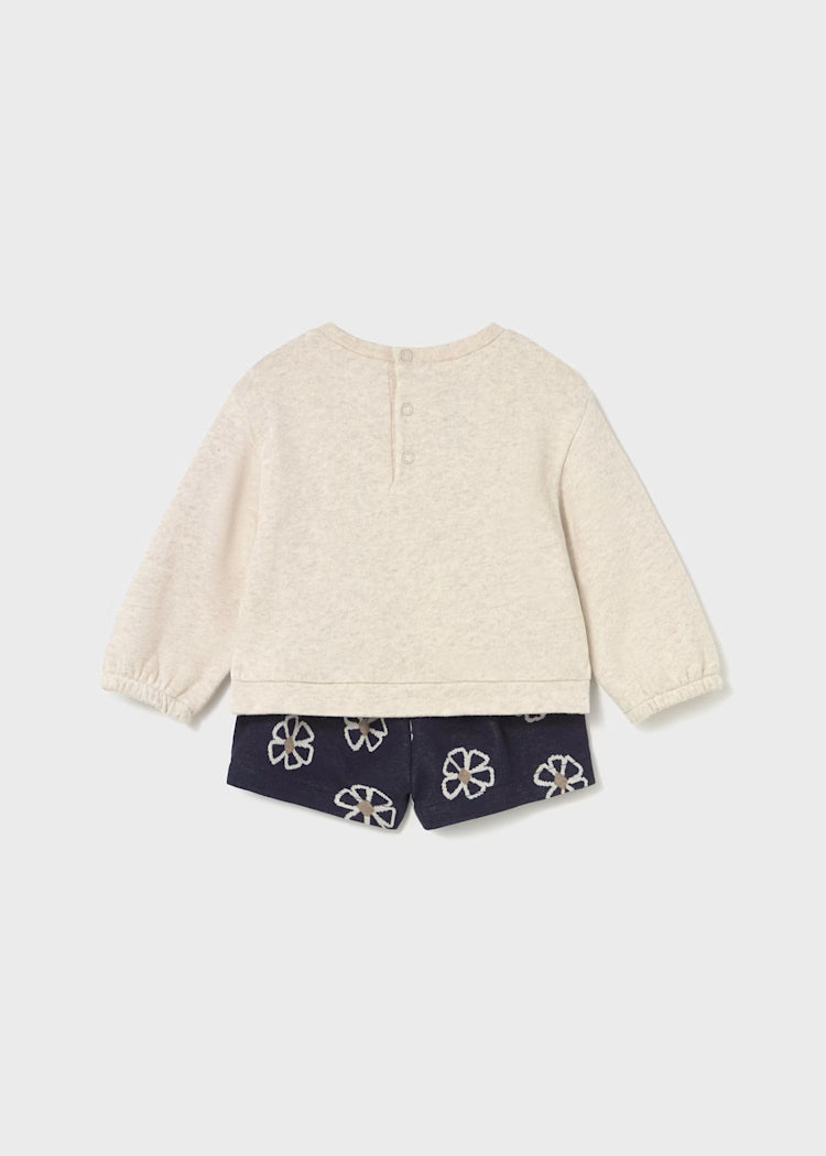 Completo pantaloncino fiori - Mayoral