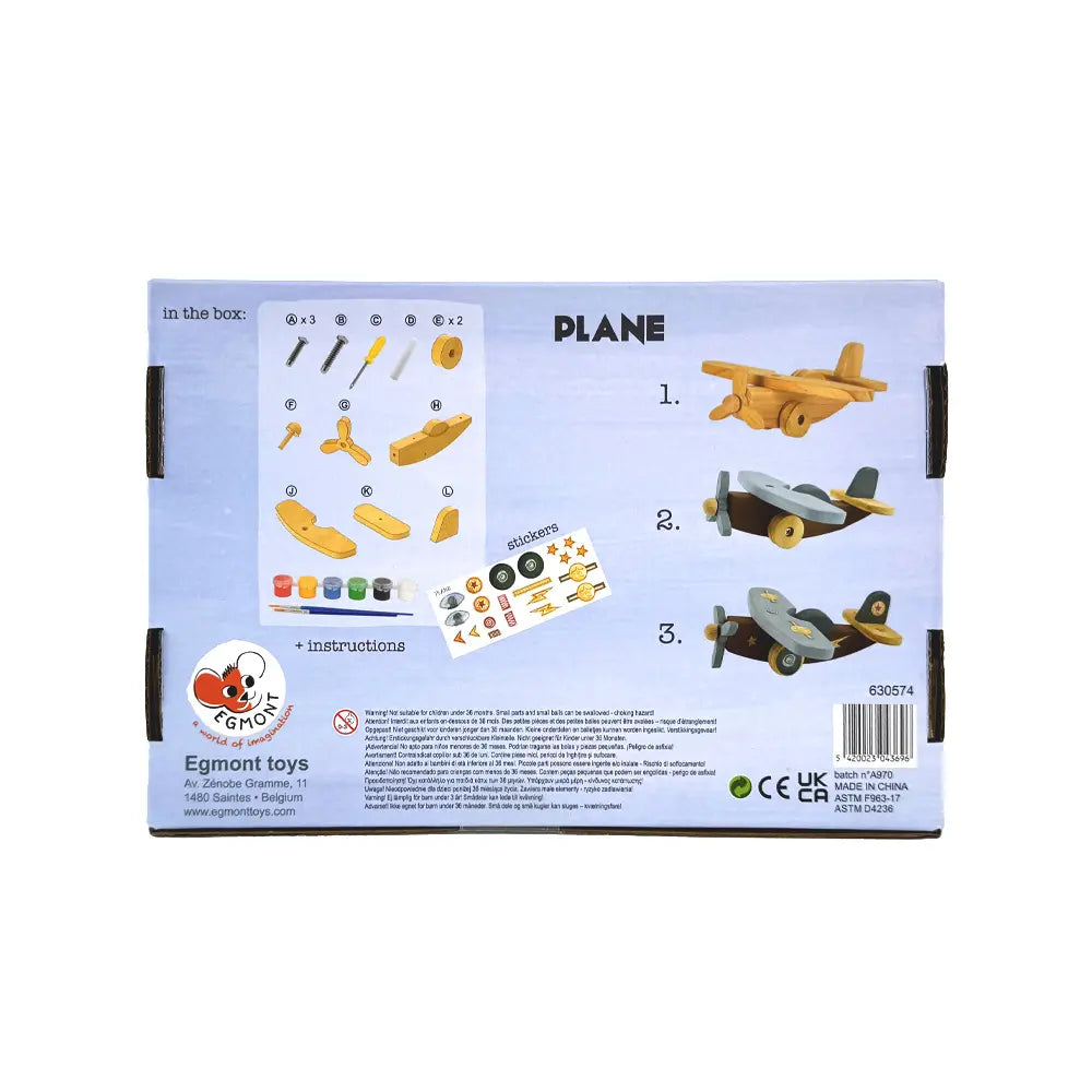 Aereo in legno fai da te - Egmont Toys