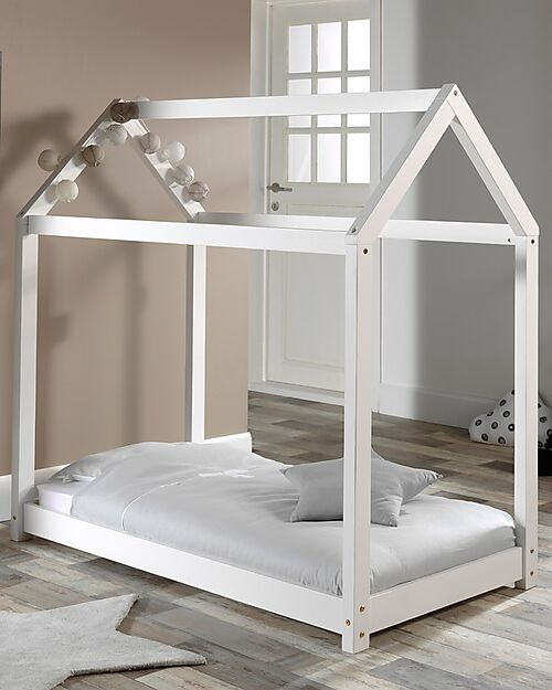 Letto Cabane - 70 x 140 cm - Legno di Pino Massiccio - con Doghe Incluse