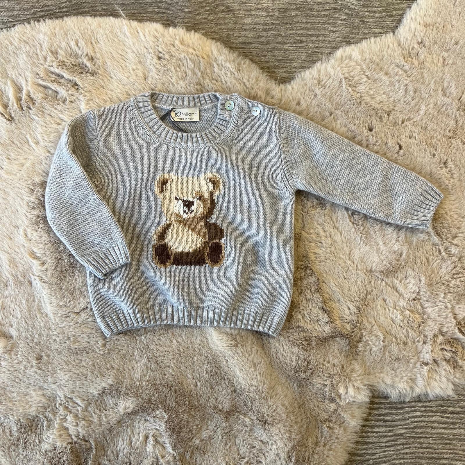 Maglione bimbo con Orsetto Jo Milano - dalla 3 alla 9 mesi in varie colorazioni