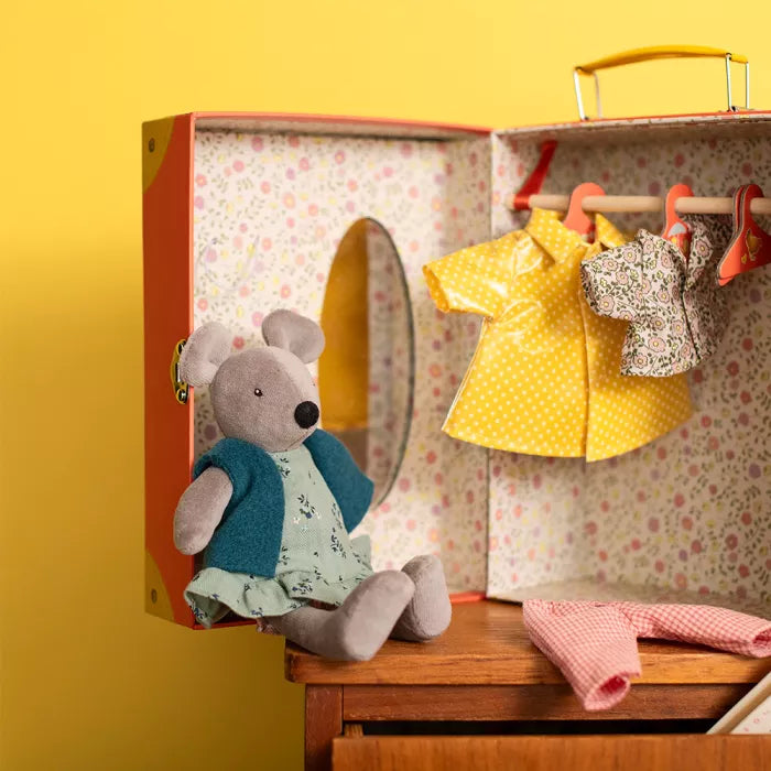 Armadio + Nini Topo pupazzo + vestiti - Moulin Roty