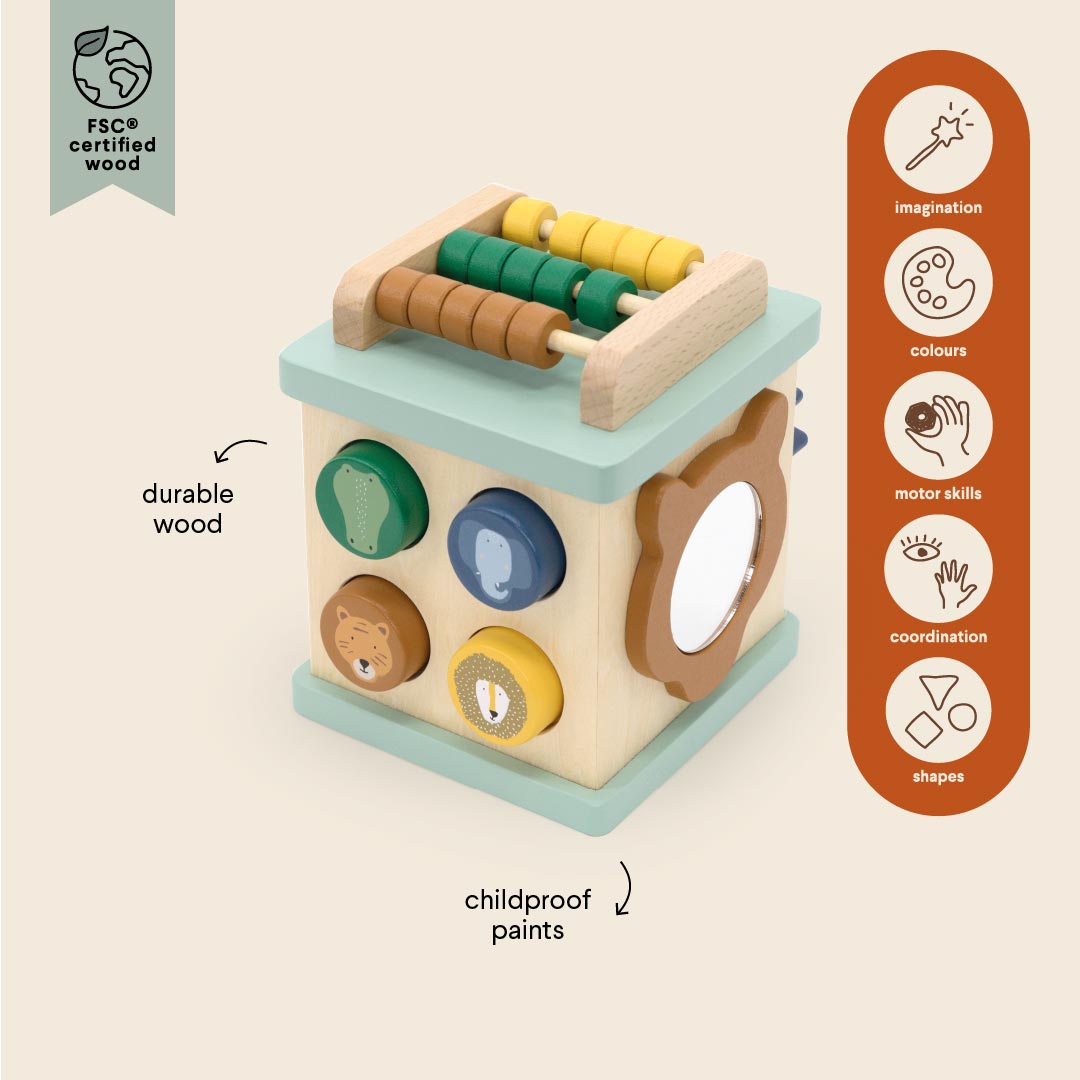 Piccolo cubo di attività in legno - Trixie